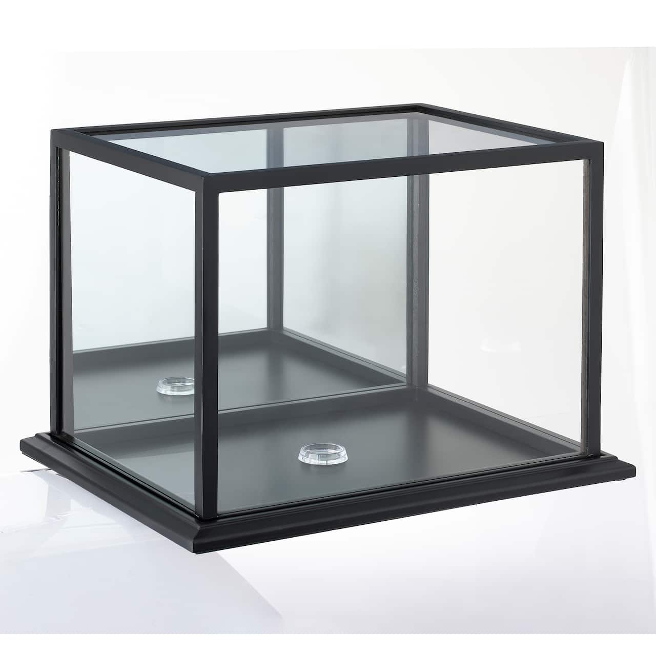Black Football Helmet Display Case with Mirror Back by Studio Décor®